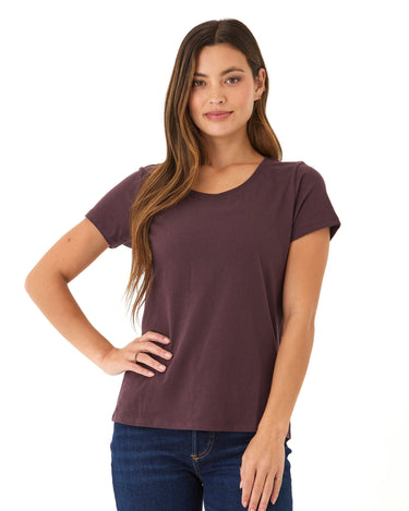 Odette Classic Jersey Crew Tee Womens Tops Short Threads 4 Thought 