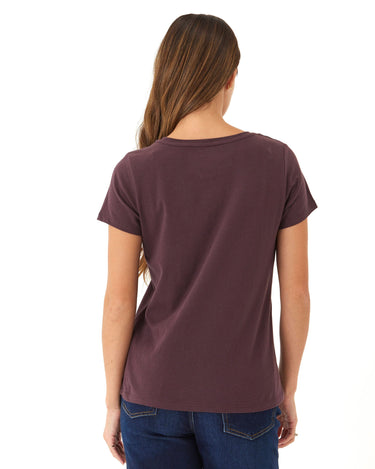 Odette Classic Jersey Crew Tee Womens Tops Short Threads 4 Thought 