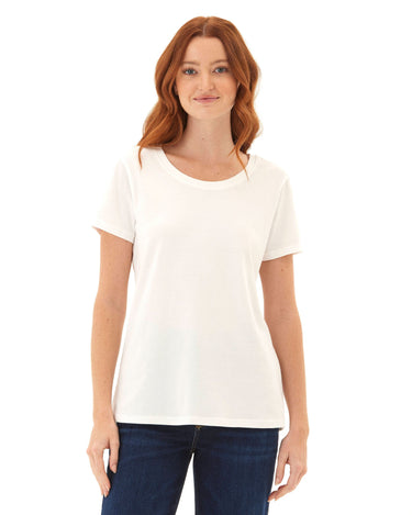 Odette Classic Jersey Crew Tee Womens Tops Short Tee Threads 4 Thought 