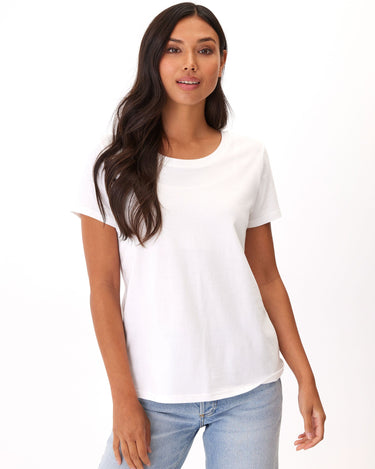 Odette Classic Jersey Crew Tee Womens Tops Short Threads 4 Thought 