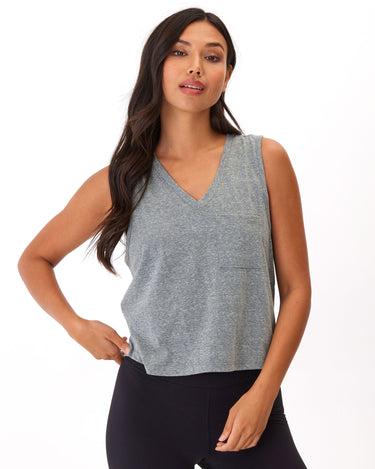 Hera Triblend Jersey V-Neck Tank Womens Tops Tanks Threads 4 Thought 