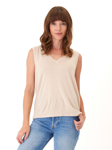 Kinsley Textured Slub Jersey Top Womens Tops Tanks Threads 4 Thought 