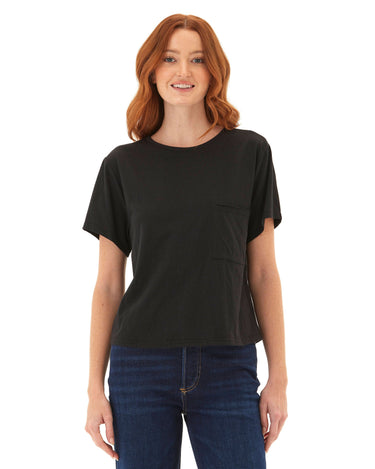 Shelbie Triblend Jersey Pocket Tee Womens Tops Short Tee Threads 4 Thought 