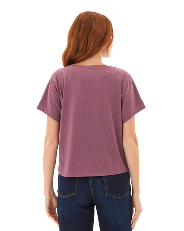 Shelbie Triblend Jersey Pocket Tee Womens Tops Short Tee Threads 4 Thought 