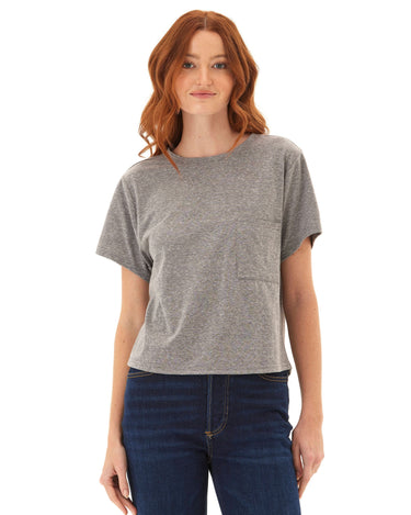 Shelbie Triblend Jersey Pocket Tee Womens Tops Short Tee Threads 4 Thought 