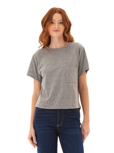 Shelbie Triblend Jersey Pocket Tee Womens Tops Short Tee Threads 4 Thought 