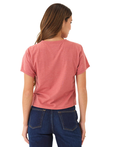 Shelbie Triblend Jersey Pocket Tee Womens Tops Short Tee Threads 4 Thought 