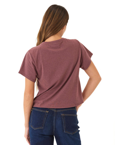 Shelbie Triblend Jersey Pocket Tee Womens Tops Short Tee Threads 4 Thought 