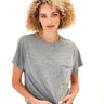 Shelbie Triblend Jersey Pocket Tee Womens Tops Short Threads 4 Thought 