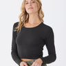 Guadalupe Luxe Rib Long Sleeve Crop Tee Womens Tops Long Tee Threads 4 Thought 