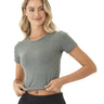 Guadalupe Heather Luxe Jersey Crop Tee Womens Tops Short Tee Threads 4 Thought 