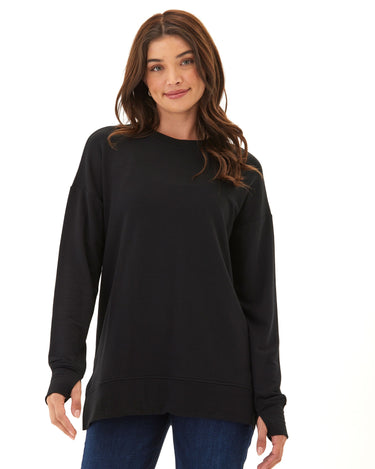 Mariah Modal Terry Tunic Top Womens Tops Long Tee Threads 4 Thought 