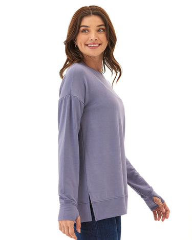 Mariah Modal Terry Tunic Top Womens Tops Long Tee Threads 4 Thought 