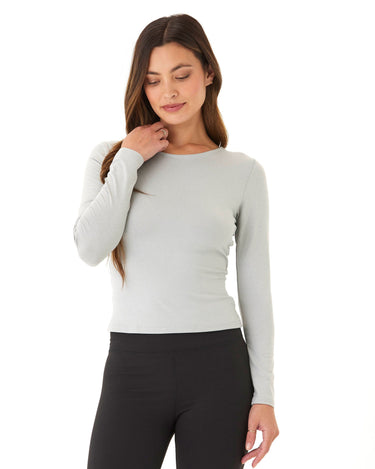 Audra Luxe Jersey 2-Way Long Sleeve Twist Top Threads 4 Thought 