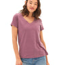 Pattie Triblend V-Neck Tee Womens Tops Short Tee Threads 4 Thought 