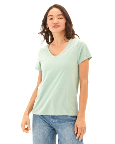 Pattie Triblend V-Neck Tee Womens Tops Short Tee Threads 4 Thought 