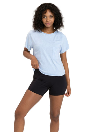 Maggie Triblend Pocket Tee Womens Tops Short Threads 4 Thought 