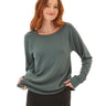 Leelu Feather Fleece Raglan Pullover Womens Tops Long Tee Threads 4 Thought 