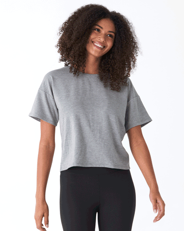 Shana Modal Terry Tee Womens Tops Short Tee Threads 4 Thought 