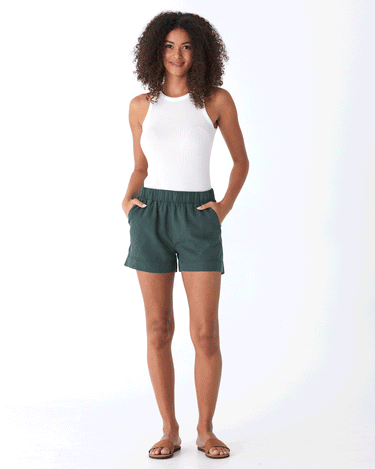 Angelina Breezy Linen Short 3" Womens Bottoms Shorts Threads 4 Thought 