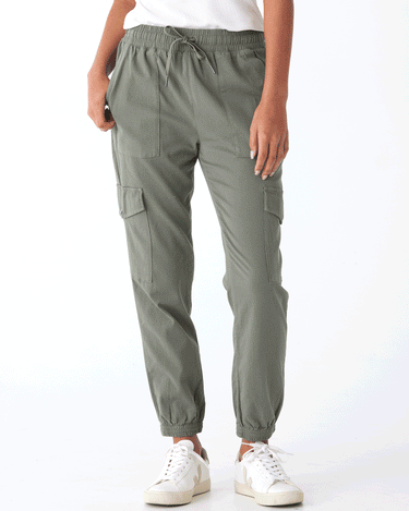 Delilah Stretch Twill Cargo Jogger 27" Womens Bottoms Pants Threads 4 Thought 