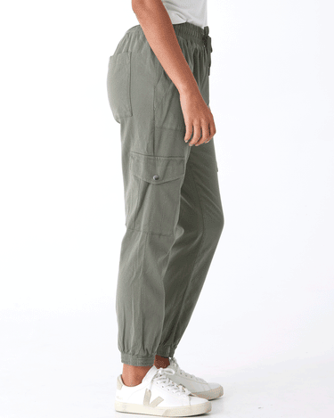 Delilah Stretch Twill Cargo Jogger 27" Womens Bottoms Pants Threads 4 Thought 