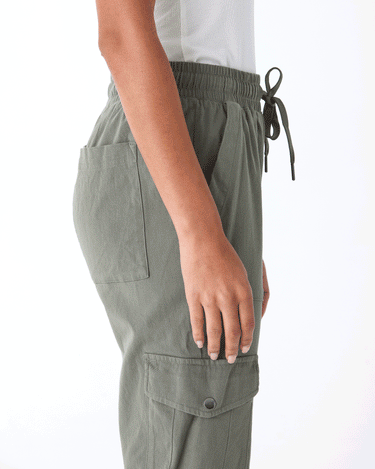 Delilah Stretch Twill Cargo Jogger 27" Womens Bottoms Pants Threads 4 Thought 