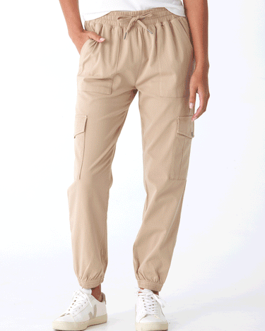 Delilah Stretch Twill Cargo Jogger 27" Womens Bottoms Pants Threads 4 Thought 