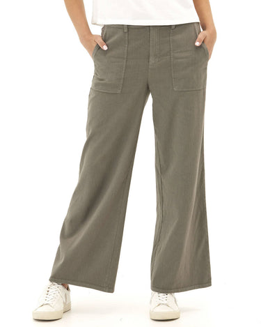 Pamela Stretch Twill Wide Leg Pant Womens Bottoms Pants Threads 4 Thought 