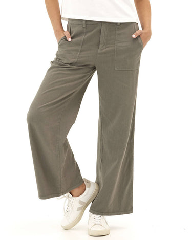 Pamela Stretch Twill Wide Leg Pant Womens Bottoms Pants Threads 4 Thought 