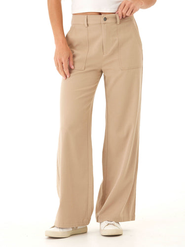 Pamela Stretch Twill Wide Leg Pant Womens Bottoms Pants Threads 4 Thought 