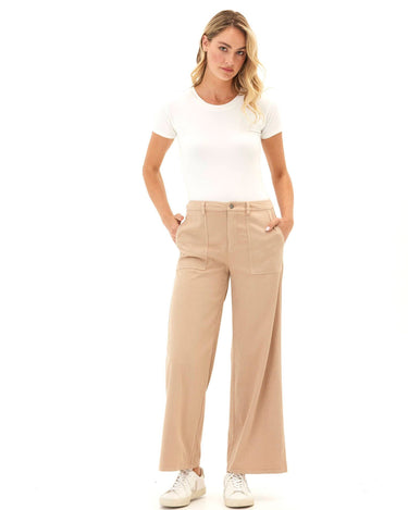 Pamela Stretch Twill Wide Leg Pant Womens Bottoms Pants Threads 4 Thought 