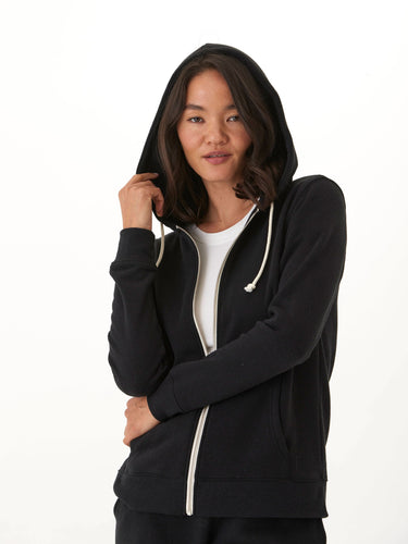 Triblend Zip Hoodie Womens Outerwear Sweatshirt Threads 4 Thought 