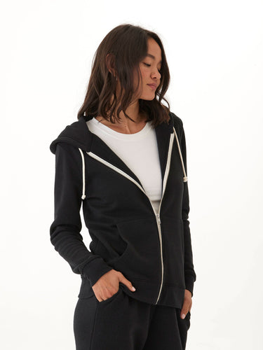 Triblend Zip Hoodie Womens Outerwear Sweatshirt Threads 4 Thought 