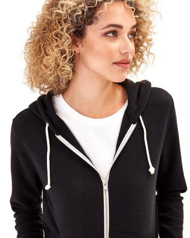 Triblend Zip Hoodie Womens Outerwear Sweatshirt Threads 4 Thought 