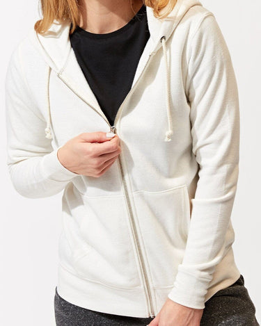 Triblend Zip Hoodie Womens Outerwear Sweatshirt Threads 4 Thought 