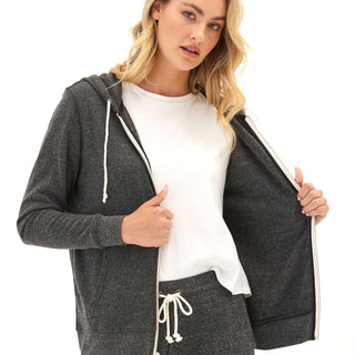 Triblend Zip Hoodie Womens Outerwear Sweatshirt Threads 4 Thought 