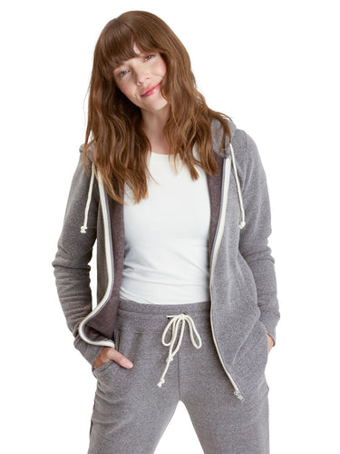 Triblend Zip Hoodie Womens Outerwear Sweatshirt Threads 4 Thought 