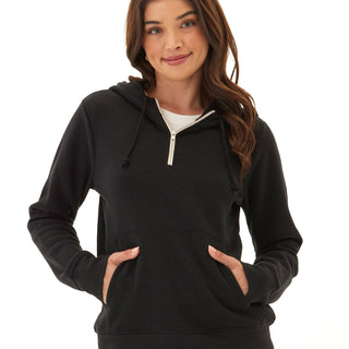 Sinead 1/4 Zip Triblend Fleece Hoodie Womens Outerwear Sweatshirt Threads 4 Thought 