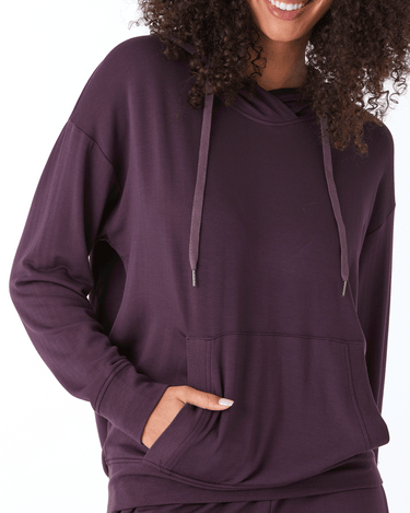 Madge Feather Fleece Pullover Hoodie Womens Outerwear Sweatshirt Threads 4 Thought 