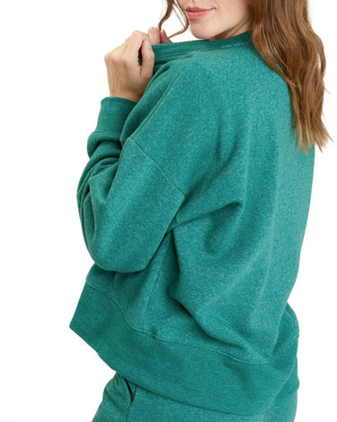 Naia Triblend Fleece Drop Shoulder Pullover Womens Outerwear Sweatshirt Threads 4 Thought 