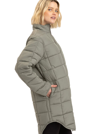 Azima Packable Long Puffer Jacket Womens Outerwear Jacket Threads 4 Thought 