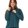 Nyla Feather Fleece Half Zip Pullover Womens Outerwear Sweatshirt Threads 4 Thought 