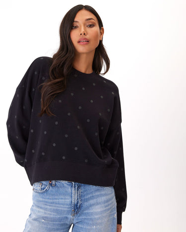 Naia Metallic Dot Pullover Womens Outerwear Sweatshirt Threads 4 Thought 