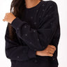 Naia Metallic Dot Pullover Womens Outerwear Sweatshirt Threads 4 Thought 