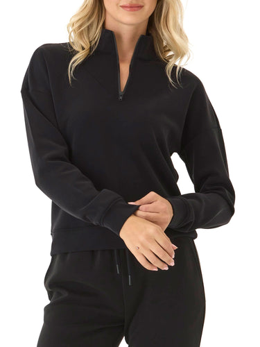 Drea Modal 1/4-Zip Jacket Womens Outerwear Sweatshirt Threads 4 Thought 