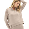 Whitnie Modal Terry 1/2-Zip Mock Neck Pullover Womens Outerwear Sweatshirt Threads 4 Thought 