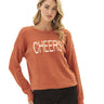 Fuzzy Knit Cheers Graphic Pullover Threads 4 Thought 