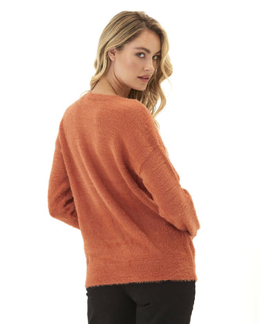 Fuzzy Knit Cheers Graphic Pullover Threads 4 Thought 