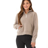 Tyra Triblend Fleece 1/4-Zip Hoodie Womens Outerwear Sweatshirt Threads 4 Thought 